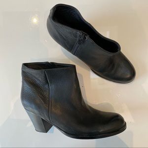 Saks 5th Avenue Stacked Heel Booties Sz 37.5